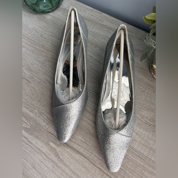 EASY STREET Chiffon Pumps - Silver Glitter - Picture 4 of 11